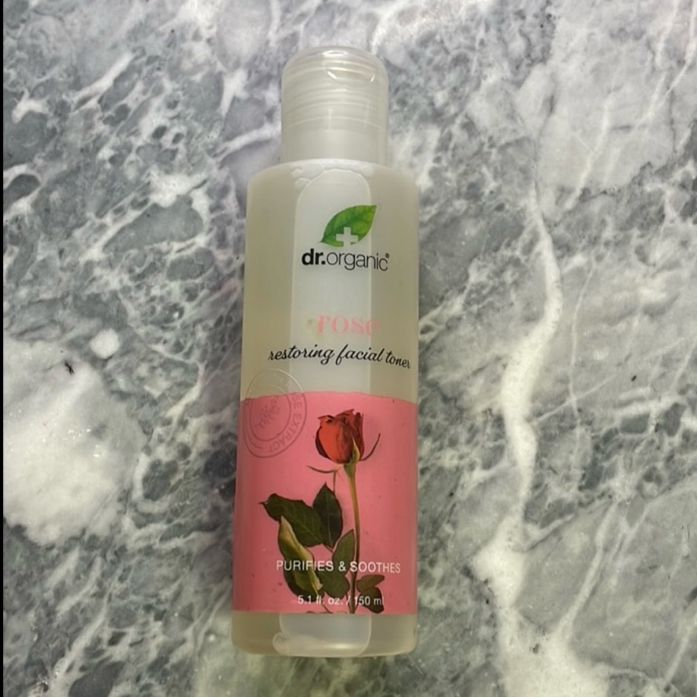 New Dr Organic Rose Restoring Facial Toner